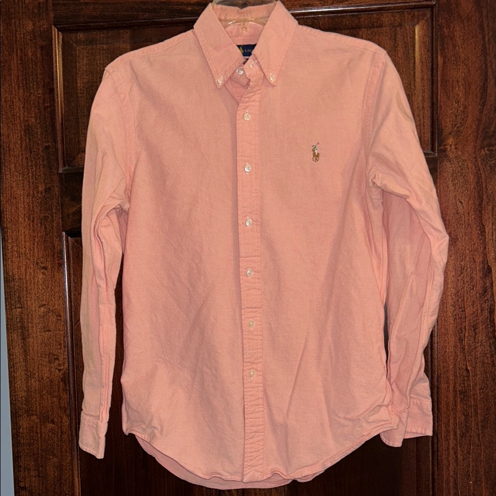 Polo by Ralph Lauren Womens Pink Button-Down Shirt